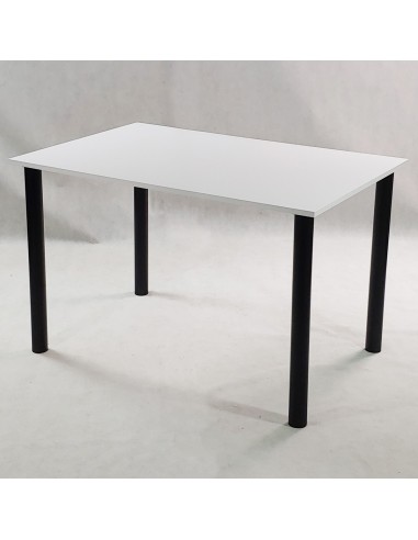 Zestaw stół Lugano 120 czarny i 4 krzesła Nicea...