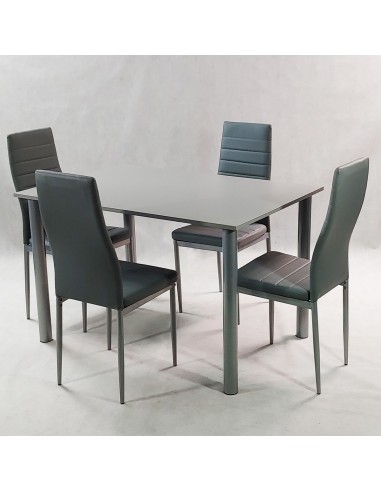 Zestaw stół Lugano 120 biały i 4 krzesła Nicea...