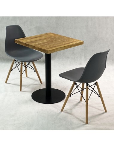 Zestaw stół Bistro Wood i 2 krzesła Milano