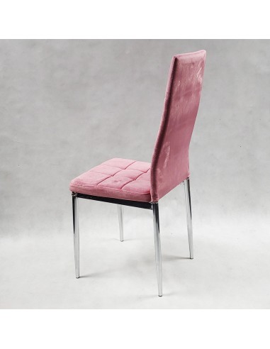 6 krzeseł MONAKO VELVET różowe