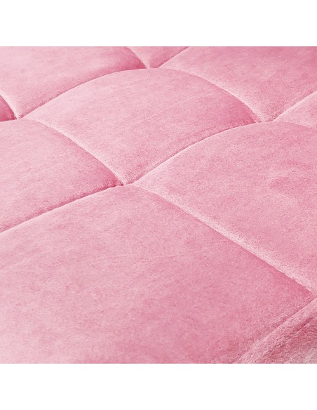 6 krzeseł MONAKO VELVET różowe