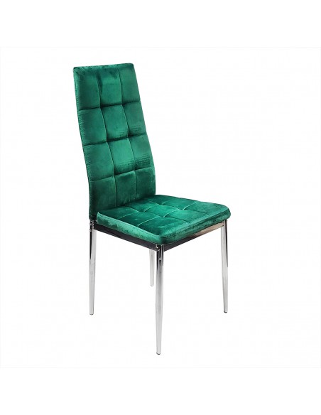6 krzeseł MONAKO VELVET zielone