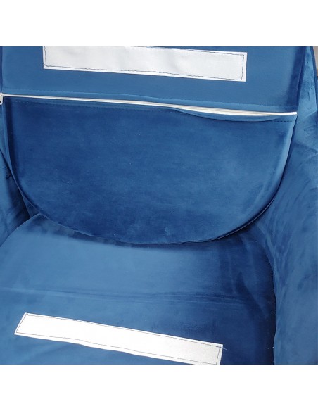 Fotel FLORYDA GOLD VELVET czarny - welur