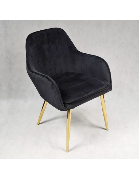 Fotel FLORYDA GOLD VELVET różowy - welur