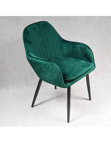 Fotel FLORYDA BLACK VELVET różowy - welur