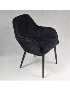 2 fotele FLORYDA BLACK VELVET czarne - welur 2