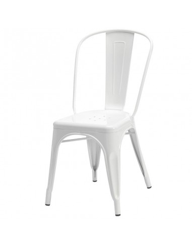 Zestaw stół Bistro Wood i 4 krzesła Paris białe