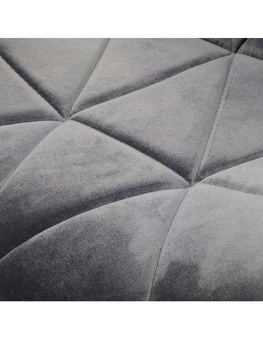 Krzesło ELIOT VELVET szare - welur