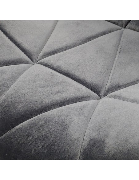 Krzesło ELIOT VELVET szare - welur