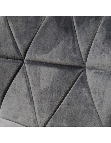 Krzesło ELIOT VELVET szare - welur