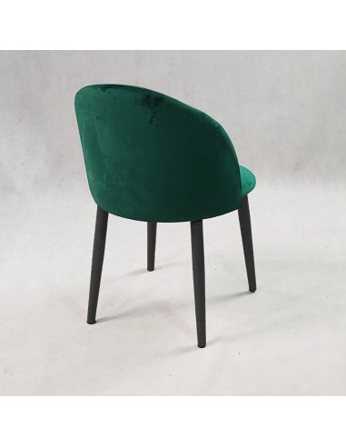 Krzesło DENWER VELVET zielone, noga czarna