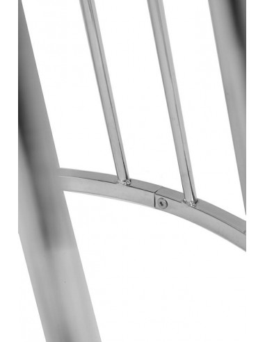 Stół GLAM WALNUT 110 - fornir orzechowy, chromowana podstawa