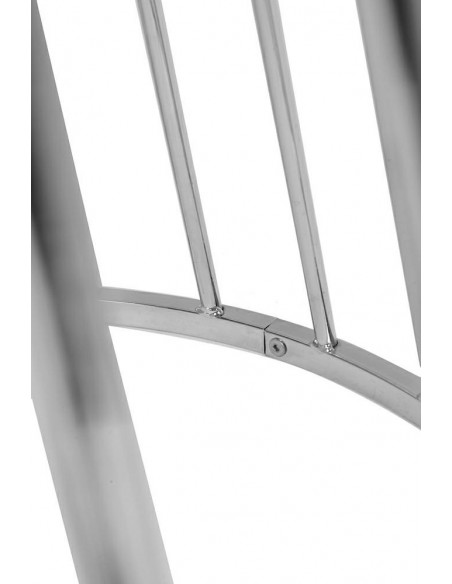 Stół GLAM WALNUT 110 - fornir orzechowy, chromowana podstawa