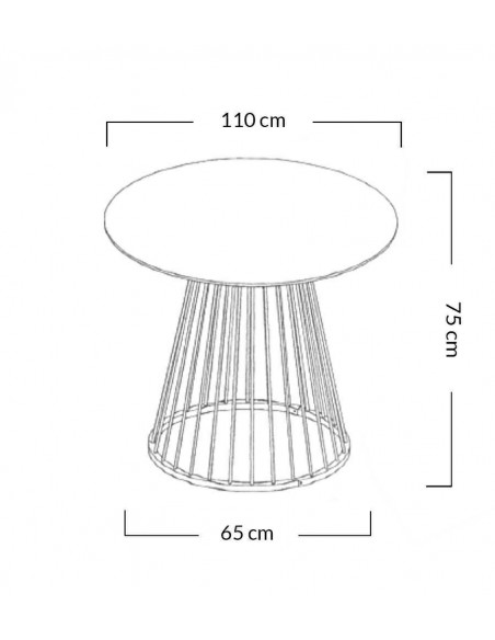 Stół GLAM WALNUT 110 - fornir orzechowy, chromowana podstawa