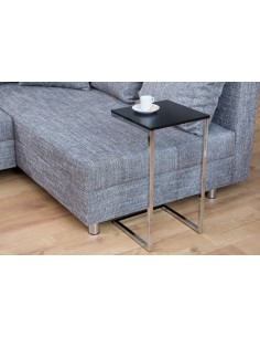 INVICTA stolik SIMPLY czarny - podstawa chromowana 2
