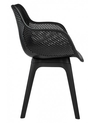 Krzesło LANDI czarne - polipropylen