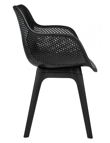 Krzesło LANDI czarne - polipropylen