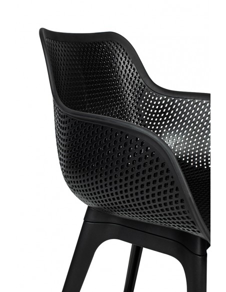 Krzesło LANDI czarne - polipropylen