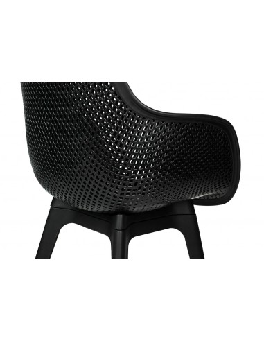 Krzesło LANDI czarne - polipropylen