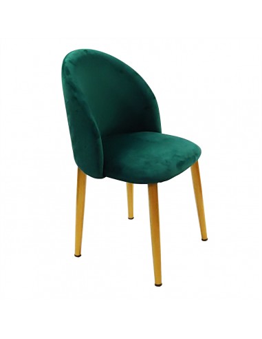 Krzesło DENWER GOLD VELVET zielone - welur