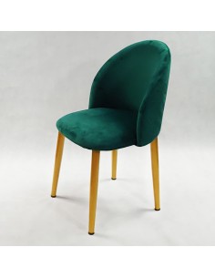Krzesło DENWER GOLD VELVET zielone - welur 2