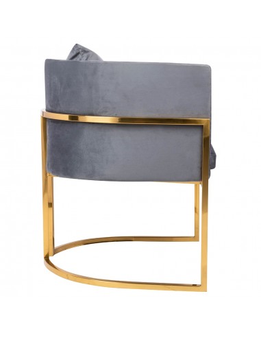 FOTEL CHLOE VELVET ciemny szary