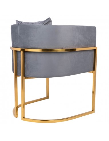 FOTEL CHLOE VELVET ciemny szary