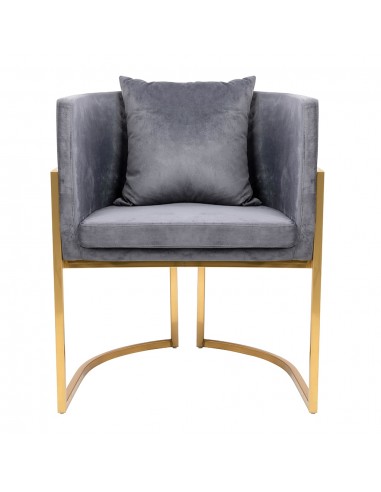 FOTEL CHLOE VELVET ciemny szary