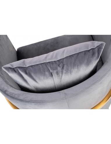 FOTEL CHLOE VELVET ciemny szary