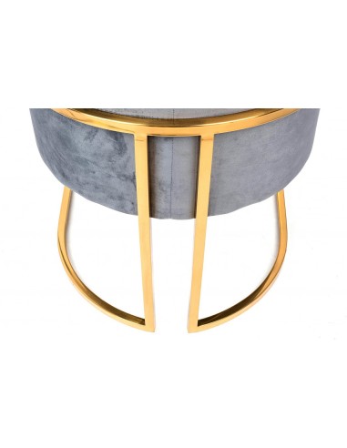 FOTEL CHLOE VELVET ciemny szary