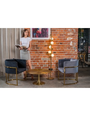 FOTEL CHLOE VELVET ciemny szary