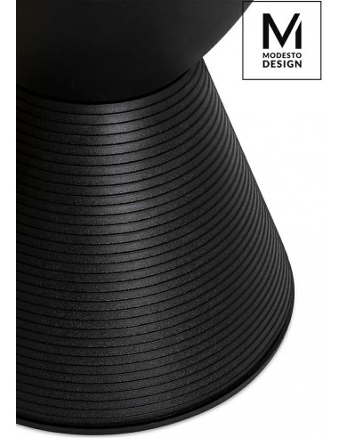 MODESTO stołek TAMBURO czarny - polipropylen