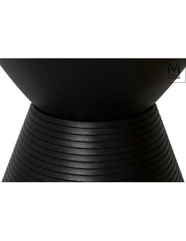 MODESTO stołek TAMBURO czarny - polipropylen