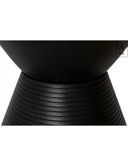 MODESTO stołek TAMBURO czarny - polipropylen