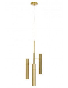Lampa wisząca TUBI złota - mosiądz, aluminium 2