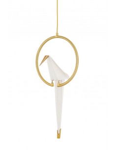 Lampa wisząca LORO 1 CIRCLE złota - LED