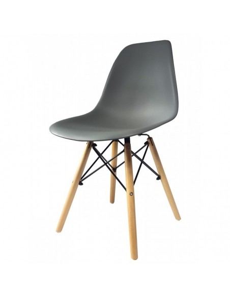 Krzesła DSW Milano grafitowe 4 szt.