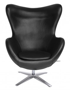 Fotel EGG SZEROKI PU czarny 2