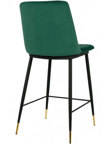 Hoker DIEGO 65 zielony - welur, podstawa czarno złota