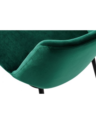 Hoker DIEGO 65 zielony - welur, podstawa czarno złota