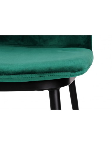 Hoker DIEGO 65 zielony - welur, podstawa czarno złota