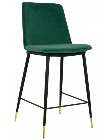 Hoker DIEGO 65 zielony - welur, podstawa czarno złota