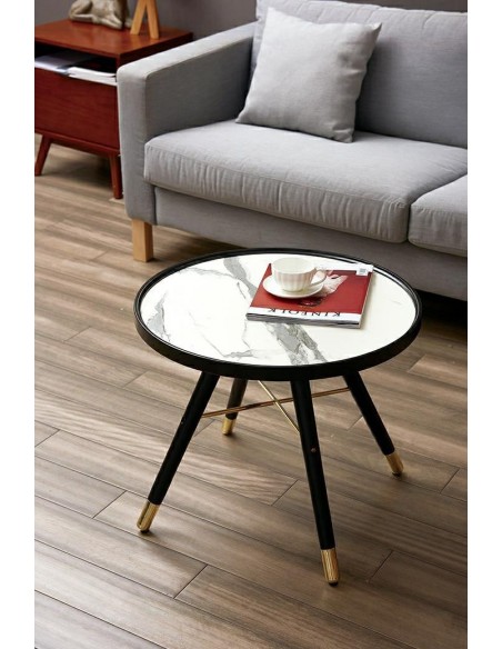 Stolik PADRINO 60 - MDF, drewno, metal