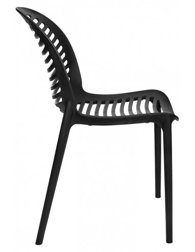 Krzesło SUNNY czarne - polipropylen - poliwęglan