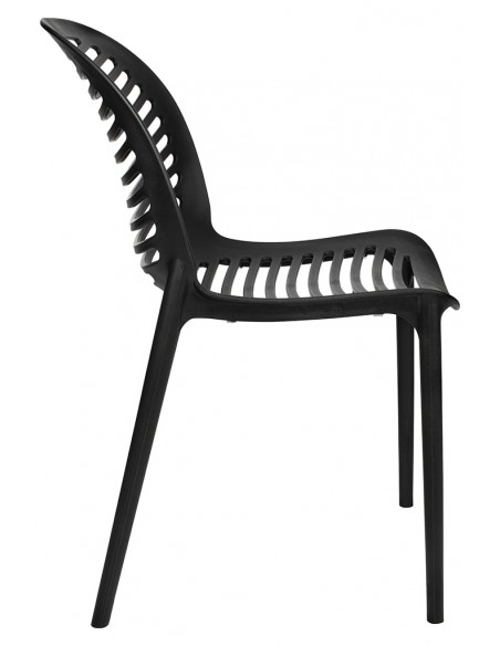 Krzesło SUNNY czarne - polipropylen - poliwęglan