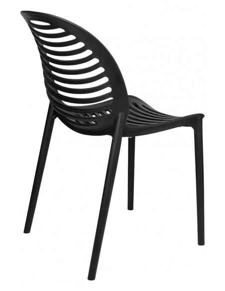 Krzesło SUNNY czarne - polipropylen - poliwęglan