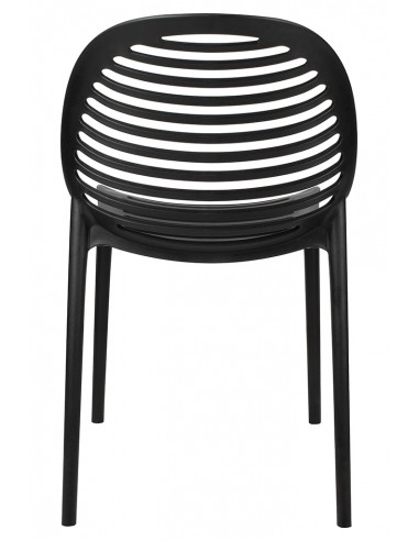 Krzesło SUNNY czarne - polipropylen - poliwęglan