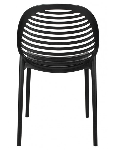 Krzesło SUNNY czarne - polipropylen - poliwęglan