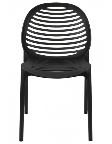 Krzesło SUNNY czarne - polipropylen - poliwęglan