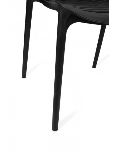 Krzesło SUNNY czarne - polipropylen - poliwęglan